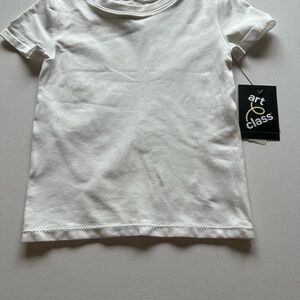 Art Class Girls' White Short Sleeve‎ Seamless T-Shirt Size Small 6-7 (E5)